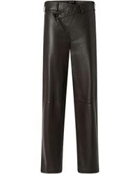 Pinko - Leather Slim-Fit Trousers - Lyst