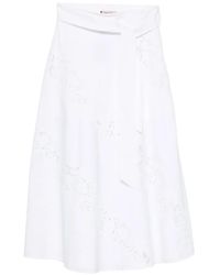 Twinset - Logo-Plaque Midi Dress - Lyst