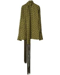 Burberry - Hemd aus Seide mit Paisley-Print - Lyst
