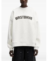WRSTBHVR - Luzon Logo-Patch Sweatshirt - Lyst