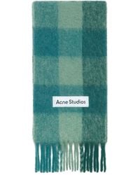 Acne Studios - Sciarpa A Quadri Con Frange - Lyst