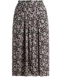 Isabel Marant - Floral-print High-waisted Midi Skirt - Lyst