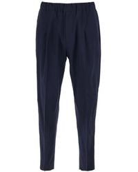 Low Brand - Elasticated-Wasit Wool Trousers - Lyst