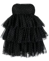 ROTATE BIRGER CHRISTENSEN - Carlosa Crystal Mini Dress - Lyst