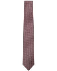 BOSS - Silk-Blend Tie With Micro-Pattern Jacquard - Lyst