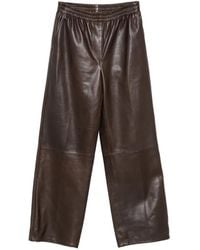 Jonathan Simkhai - Pantalon En Cuir À Taille Élastiquée - Lyst