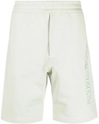 McQueen - Embroidered-Logo Bermuda Shorts - Lyst