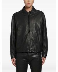 Giorgio Brato - Zip-Up Leather Jacket - Lyst
