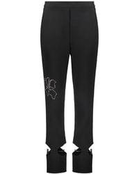 Ellery - Crystal-Embellished Cut-Out Trousers - Lyst