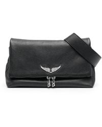 Zadig & Voltaire - Logo-Plaque Leather Shoulder Bag - Lyst