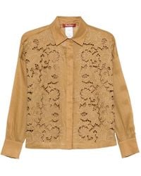 Max Mara - Cali Floral-Embroidery Shirt - Lyst