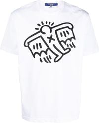 Junya Watanabe - T-shirt con stampa grafica x Keith Haring - Lyst