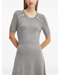 Morgan - Embellishment-Detail Short-Sleeve Mini Dress - Lyst