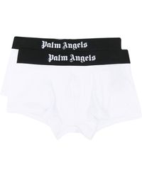 Palm Angels - Klassische Shorts mit Logo-Bund - Lyst
