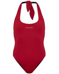 Balmain - Badpak Verfraaid Met Logo En Halternek - Lyst