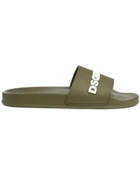 DSquared² - Pantoletten mit Logo-Prägung - Lyst