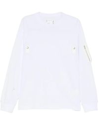 Sacai - Pocket-Detail Long-Sleeve T-Shirt - Lyst