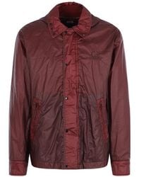 C.P. Company - Goggle-Detail Hooded Coat - Lyst