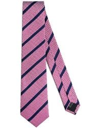 CAVENDISH® - Diagonal-Stripe Silk Tie - Lyst
