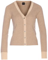 Pinko - Ribbed V-Neck Cardigan - Lyst
