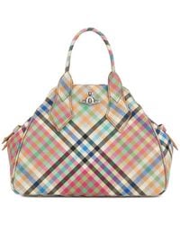 Vivienne Westwood - Medium Yasmine Plaid Tote Bag - Lyst