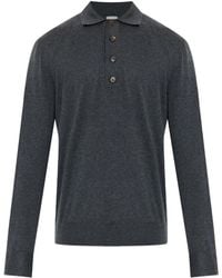 Eleventy - Long-Sleeve Polo Shirt - Lyst