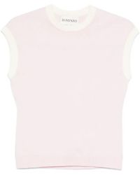 Bompard - Contrasting-Trim Short-Sleeve Vest - Lyst