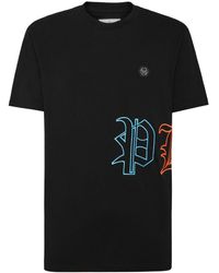 Philipp Plein - T-Shirt mit Logo-Stickerei - Lyst