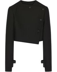 Courreges - Askew Buttoned Jacket - Lyst