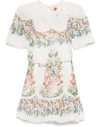 FARM Rio - Sweet Bloom Bouquet Mini Dress - Lyst