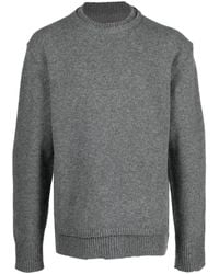 Maison Margiela - Wool Linen Elbow-Patch Sweater - Lyst