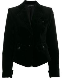 Tom Ford Velvet Blazer - Black