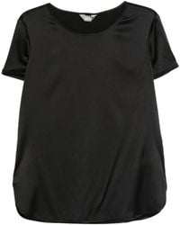 Max Mara - Satin Short-Sleeve Top - Lyst