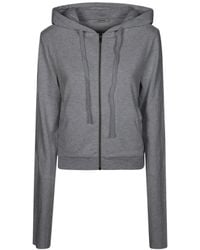 Entire studios - Zip-Up Cropped Cotton Hoodie - Lyst