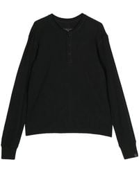 Rag & Bone - Button-Placket Long-Sleeve T-Shirt - Lyst