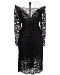Dolce & Gabbana - Lace-Detail Mini Dress - Lyst