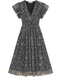 Ulla Johnson - Lyria Floral-Print Ruffled Midi Dress - Lyst