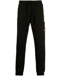 Stone Island - Trainingsbroek Met Geborduurd Logo - Lyst