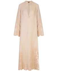 Kiton - V-Neck Maxi Dress - Lyst