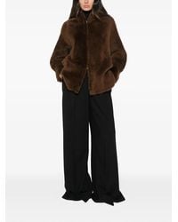 Salvatore Santoro - Reversible Hooded Shearling Jacket - Lyst