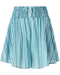 Pinko - Striped Shorts - Lyst