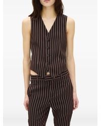 Ann Demeulemeester - Chaleco Stanse A Rayas Diplomáticas - Lyst