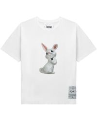 Izzue - T-Shirt mit Hasen-Print - Lyst