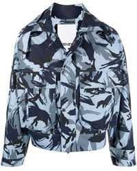 KENZO - Giacca con stampa camouflage - Lyst