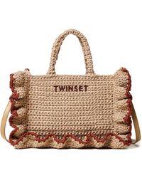 Twinset - Ruffled-Trim Tote Bag - Lyst