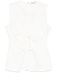 Elie Saab - Poplin Top - Lyst