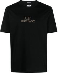 C.P. Company - Logo-embroidered Crew-neck T-shirt - Lyst