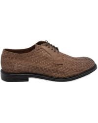 Pawelk's - Daddy Woven Suede Derby Shoes - Lyst