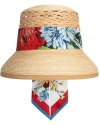 Dolce & Gabbana - Raffia Sun Hat - Lyst