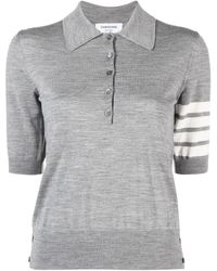 Thom Browne - 4-bar Short-sleeve Polo Shirt - Lyst